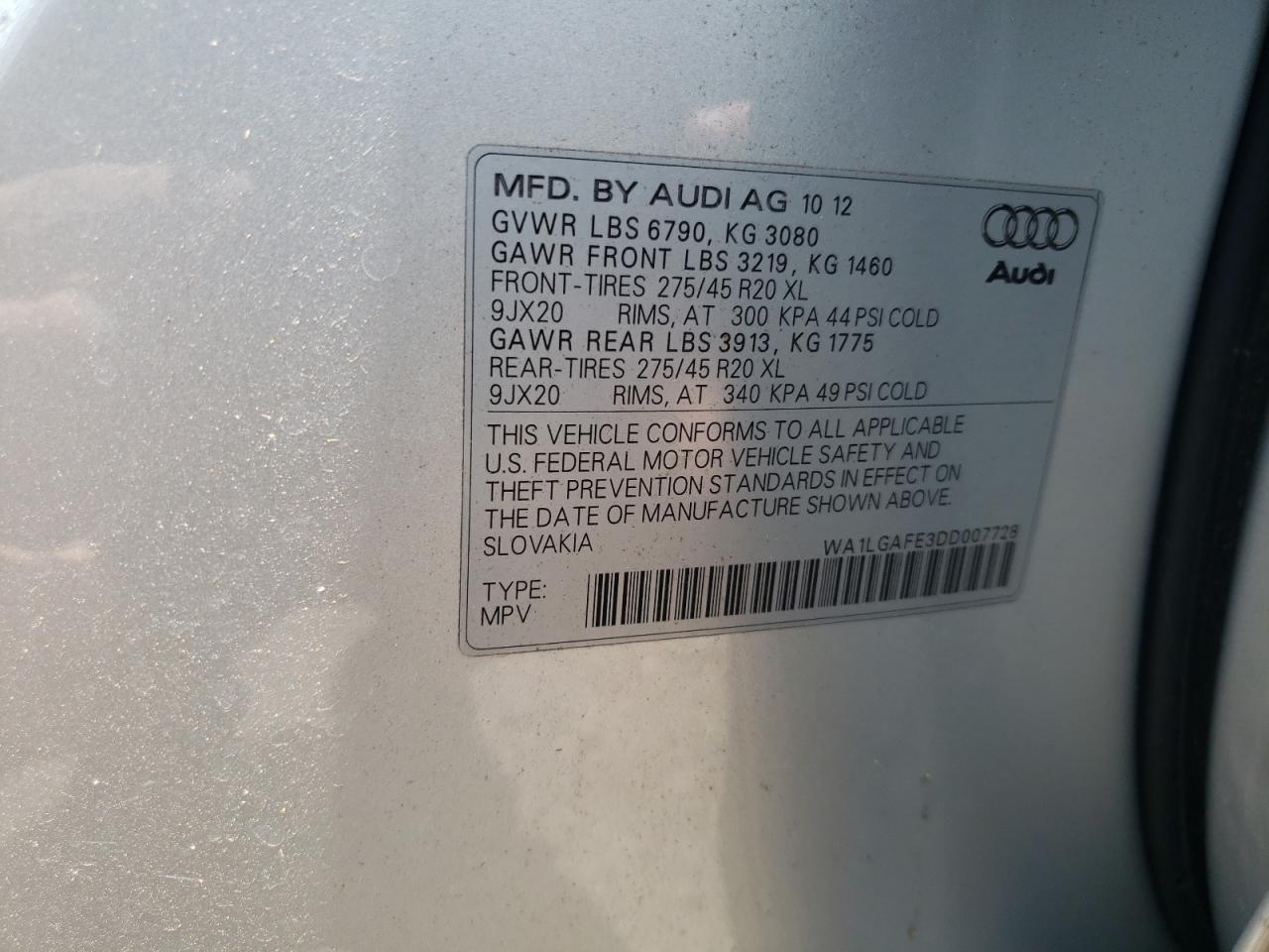 2013 AUDI Q7