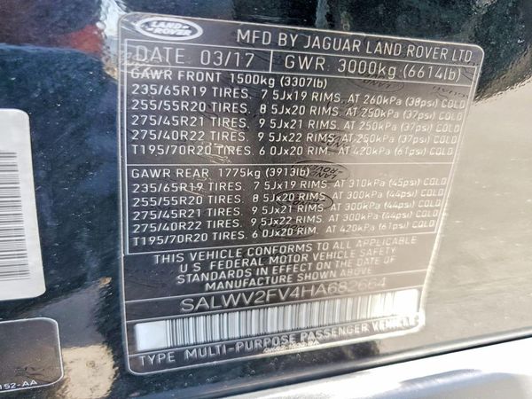 2017 LAND ROVER RANGE ROVER SPORT HSE Dynamic