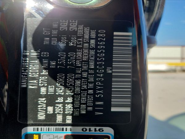 2025 KIA TELLURIDE EX, EX X-LINE, EX X-PRO