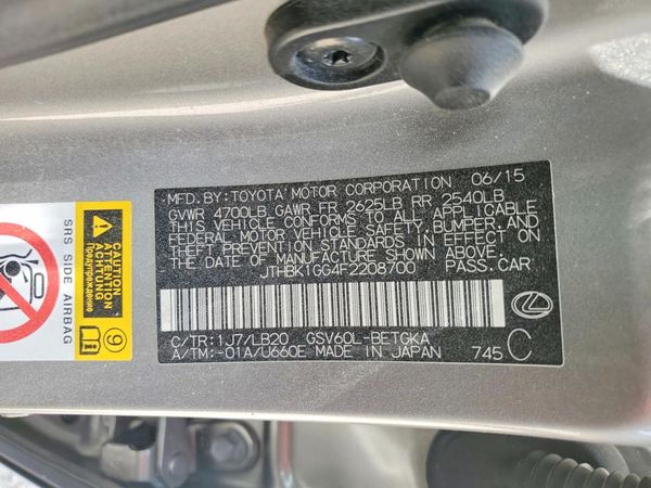 2015 LEXUS ES 350