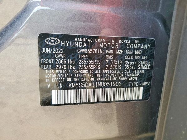 2022 HYUNDAI SANTA FE Limited