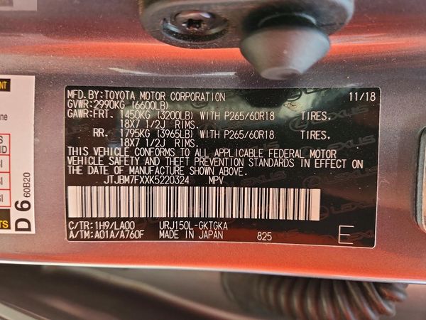 2019 LEXUS GX