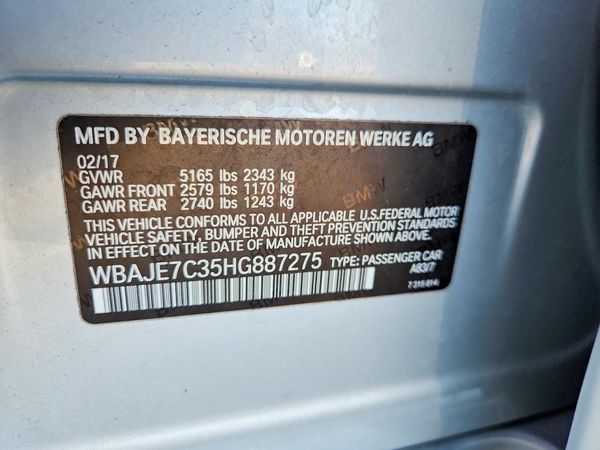 2017 BMW 540 xDrive