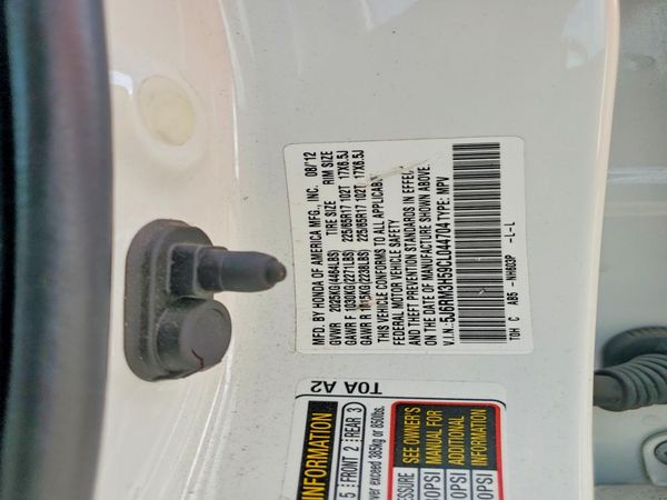 2012 HONDA CRV EX