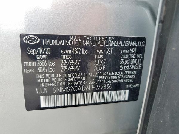 2020 HYUNDAI SANTA FE