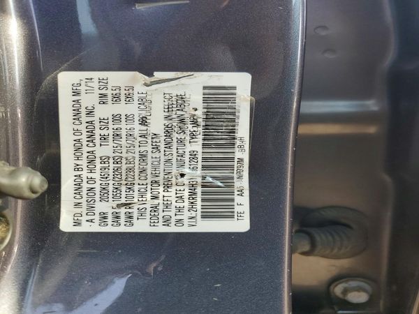 2015 HONDA CRV LX