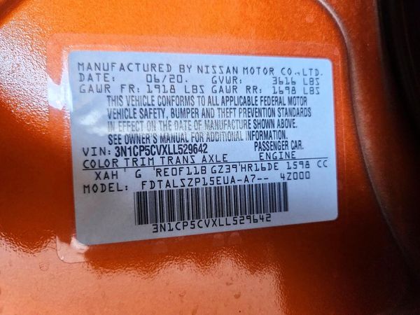 2020 NISSAN KICKS
