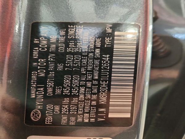 2020 HYUNDAI PALISADE SEL w/ Convenience Pkg