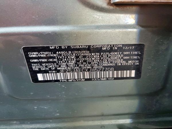 2018 SUBARU FORESTER