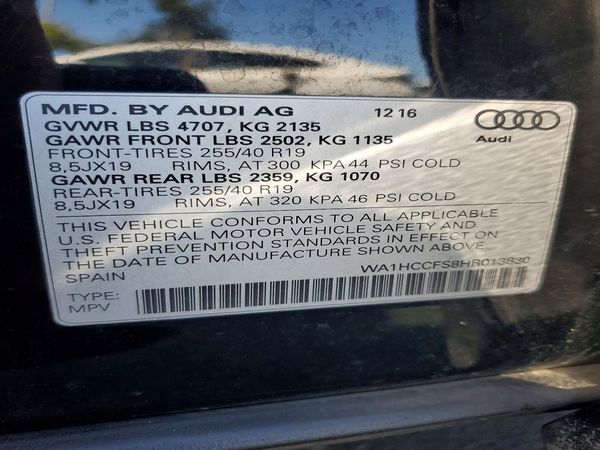 2017 AUDI Q3 Premium Plus