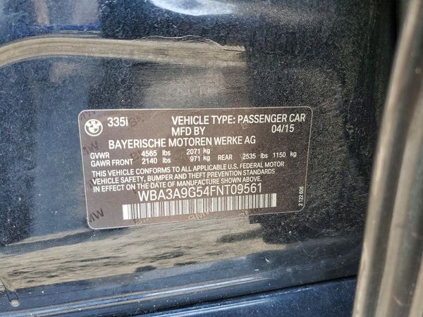 2015 BMW 335 SA
