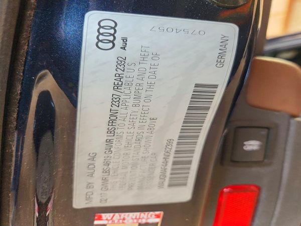 2017 AUDI A4 Premium, Ultra Premium