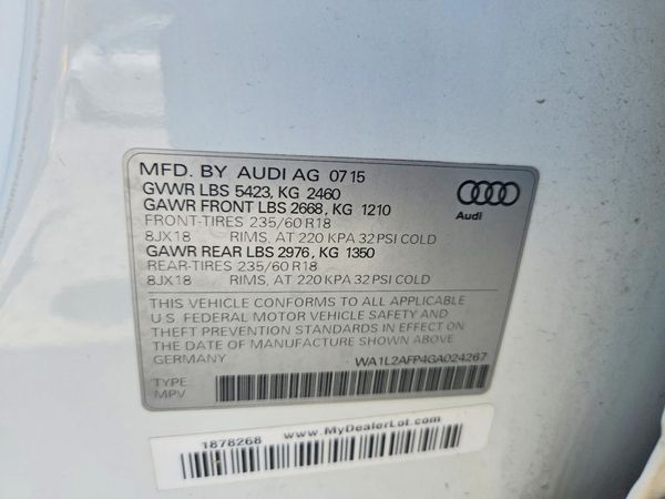 2016 AUDI Q5 quattro Premium Plus