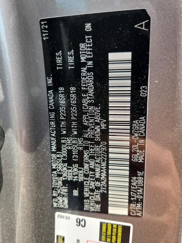 2022 LEXUS RX 350 350 Base