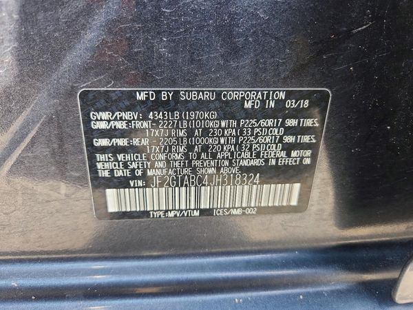 2018 SUBARU CROSSTREK