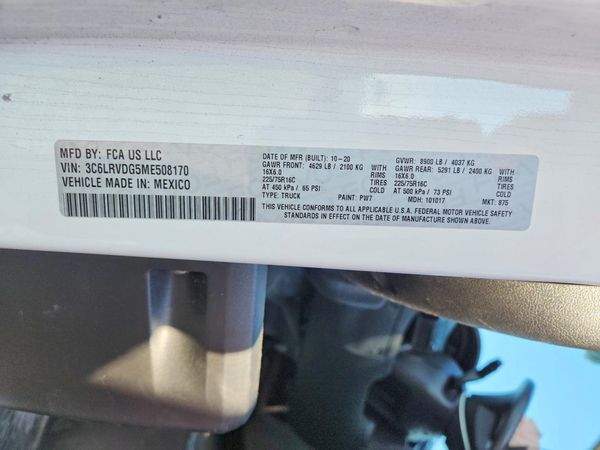 2021 RAM PROMASTER 2500