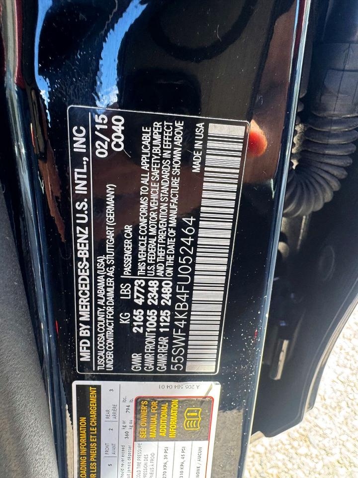2015 MERCEDES-BENZ C 4-MATIC