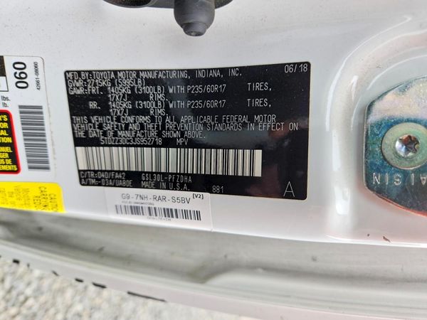 2018 TOYOTA SIENNA L