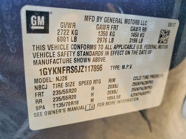 2018 CADILLAC XT5 Premium Luxury — VINS