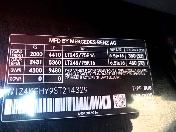 2025 MERCEDES-BENZ SPRINTER