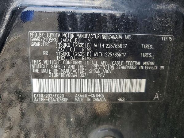 2016 TOYOTA RAV4 XLE (M Grade)