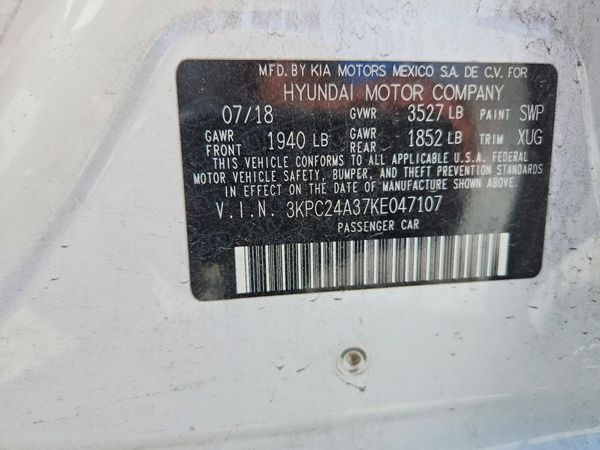 2019 HYUNDAI ACCENT SE and SEL