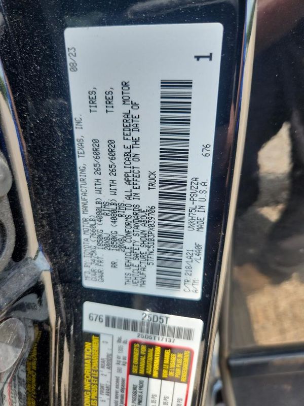2023 TOYOTA TUNDRA Platinum