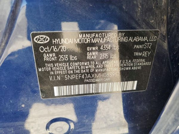 2021 HYUNDAI SONATA
