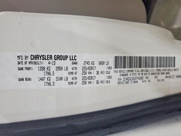 2013 DODGE GRAND CARAVAN