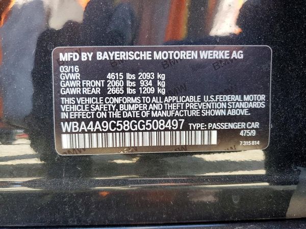2016 BMW 428 GC