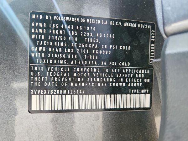 2024 VOLKSWAGEN TAOS