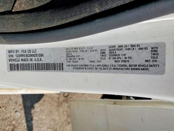 2022 RAM 1500 Big Horn, Lone Star
