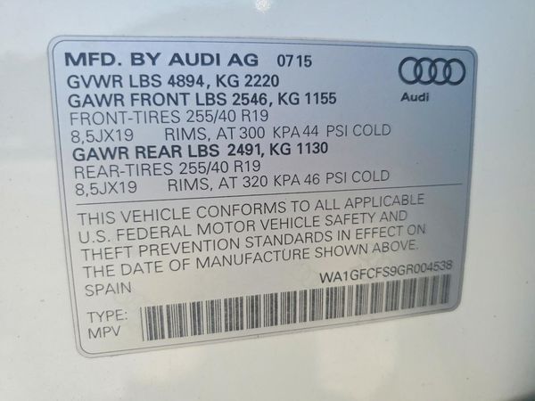 2016 AUDI Q3 quattro Prestige