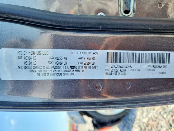2020 DODGE CHARGER SXT
