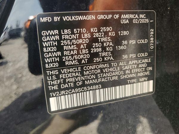 2025 VOLKSWAGEN ATLAS SE