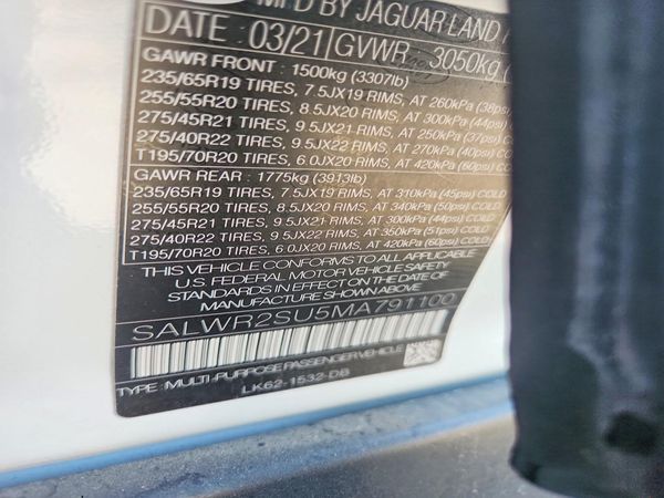 2021 LAND ROVER RANGE ROVER SPORT HSE Silver Edition