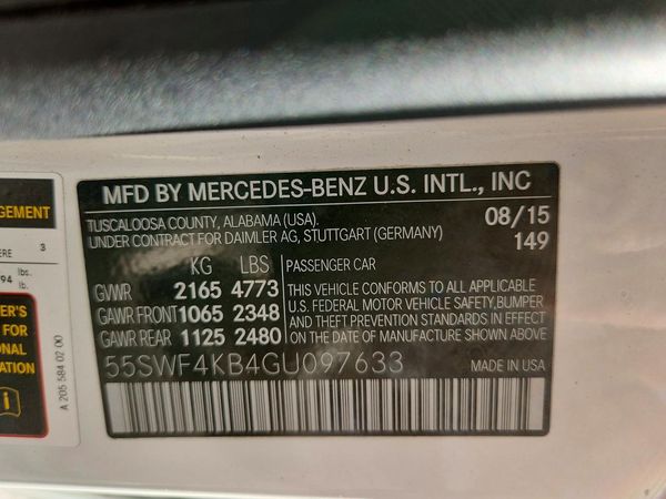 2016 MERCEDES-BENZ C C300-4M