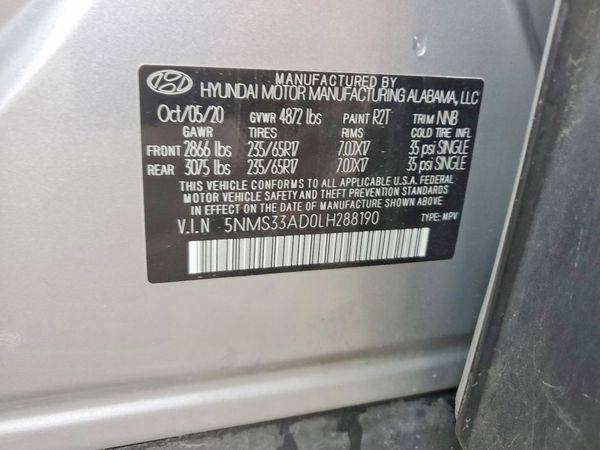 2020 HYUNDAI SANTA FE SEL