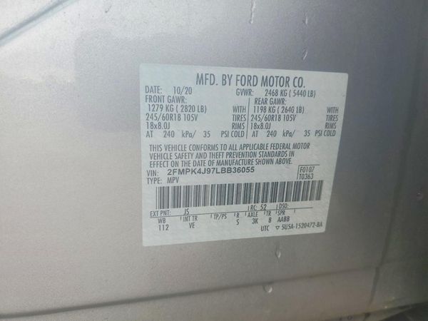 2020 FORD EDGE SEL