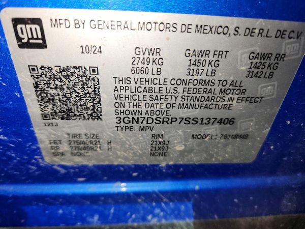 2025 CHEVROLET EQUINOX RS — VINS