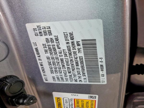 2020 HONDA PILOT EXL