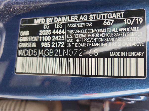 2020 MERCEDES-BENZ CLA CLA250
