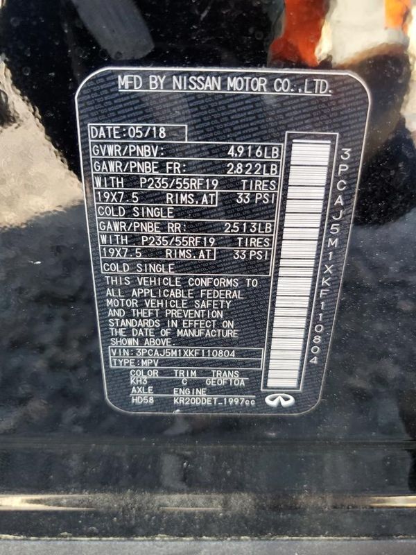 2019 INFINITI QX50