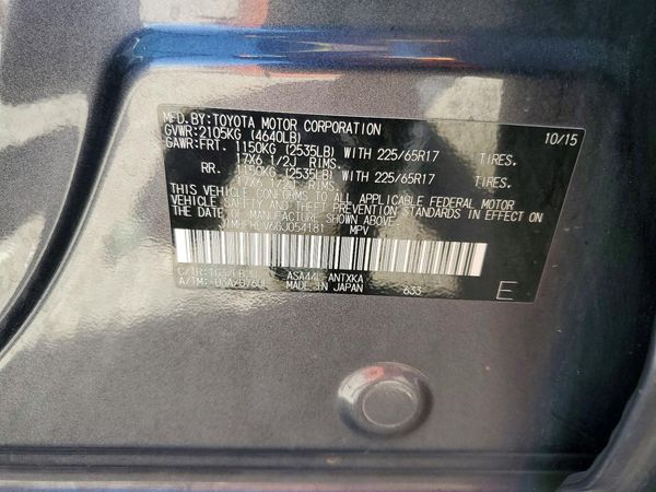 2016 TOYOTA RAV4 LE (X Grade)
