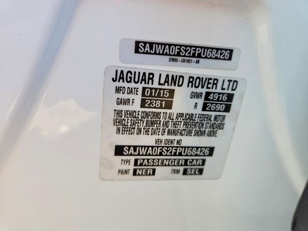 2015 JAGUAR XF — VINS