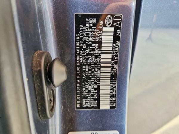 2019 TOYOTA COROLLA