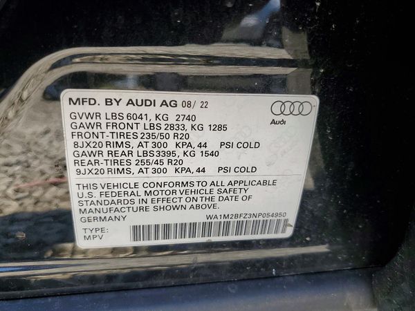 2022 AUDI Q4 E-TRON