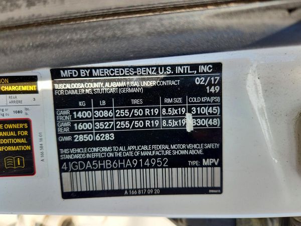 2017 MERCEDES-BENZ GLE GLE350