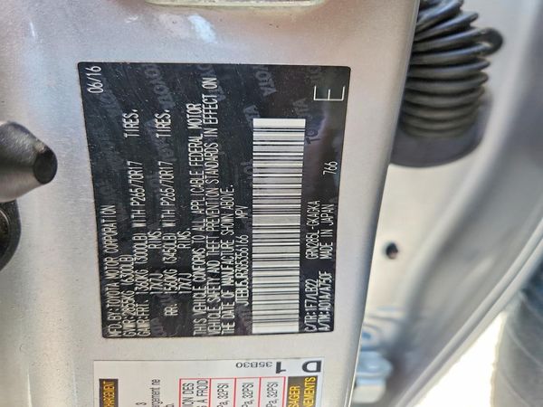 2016 TOYOTA 4RUNNER Base Grade