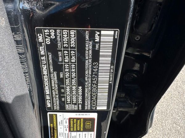 2015 MERCEDES-BENZ ML ML250 BLUETEC 4-MATIC